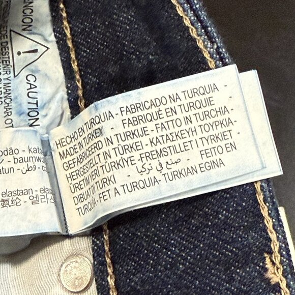 NWT Zara Womens Size 6 Slim Crop Flare Dark Wash Mid Rise Denim Jeans - Picture 8 of 12